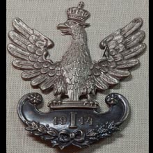 Eagle from the cap of the 2nd Ulans Regiment of the Polish Legions