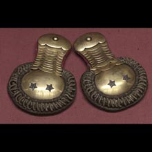 Konstanty Ordon’s horse artillery second-lieutenant’s epaulettes