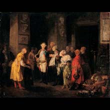 Król Stanisław August Poniatowski w Szkole Rycerskiej