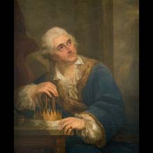 Portret alegoryczny Stanisława Augusta Poniatowskiego z klepsydrą – replika