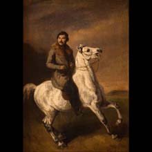 Portrait of Maksymilian Oborski on Horseback