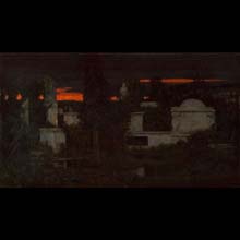 Italian Cemetery at Dusk