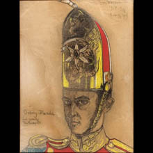 Self- portrait in a a Guard’s Shako